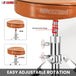 Durable drum seat with easy adjustable rotation for quick and secure height customization.