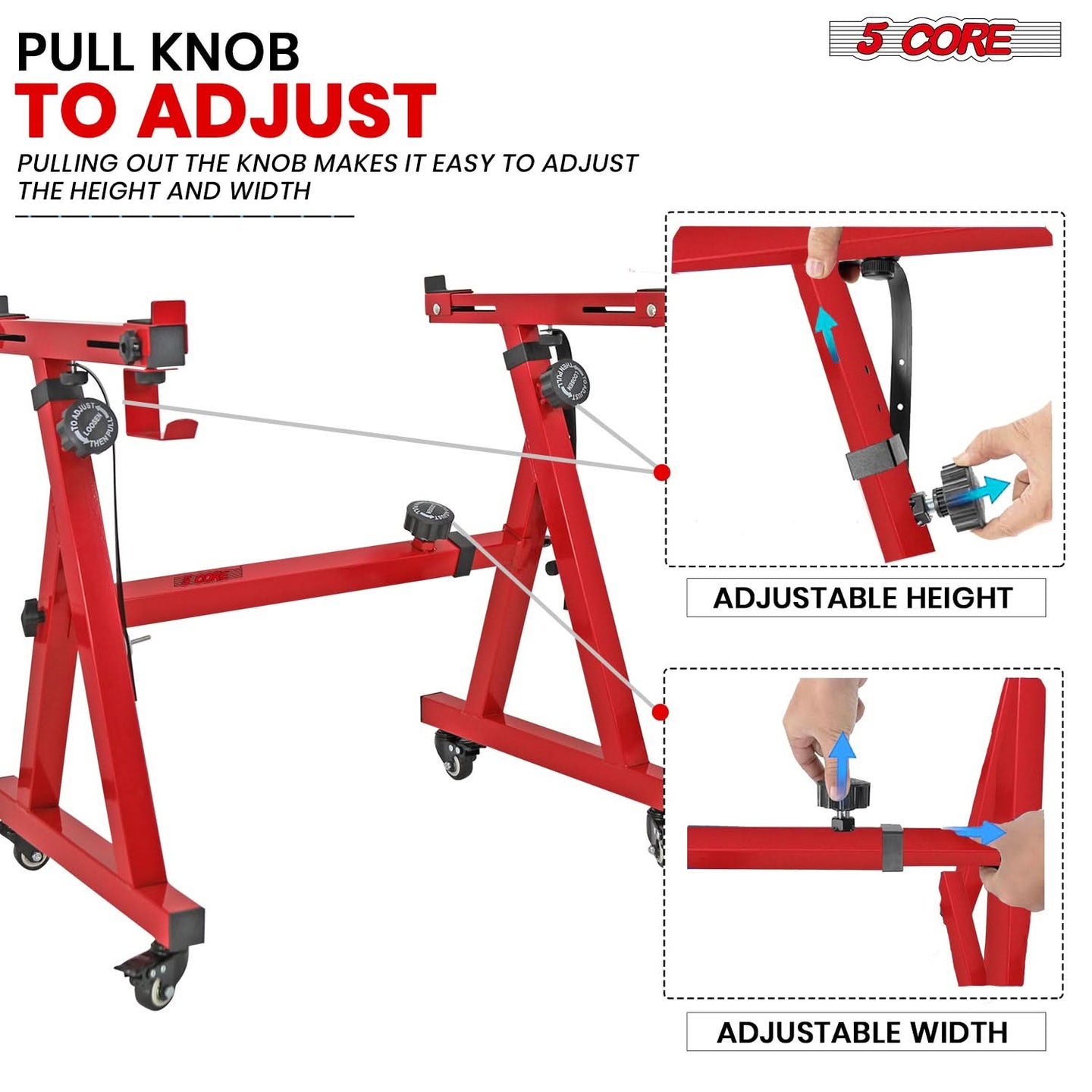 5 Core Keyboard Stand Organizer Is Height Adjustable & Gives Ultimate Comfort & Flexibility