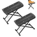 5Core 2Pcs Guitar Foot Stool Height Adjustable Folding Leg Rest Classical Footrest