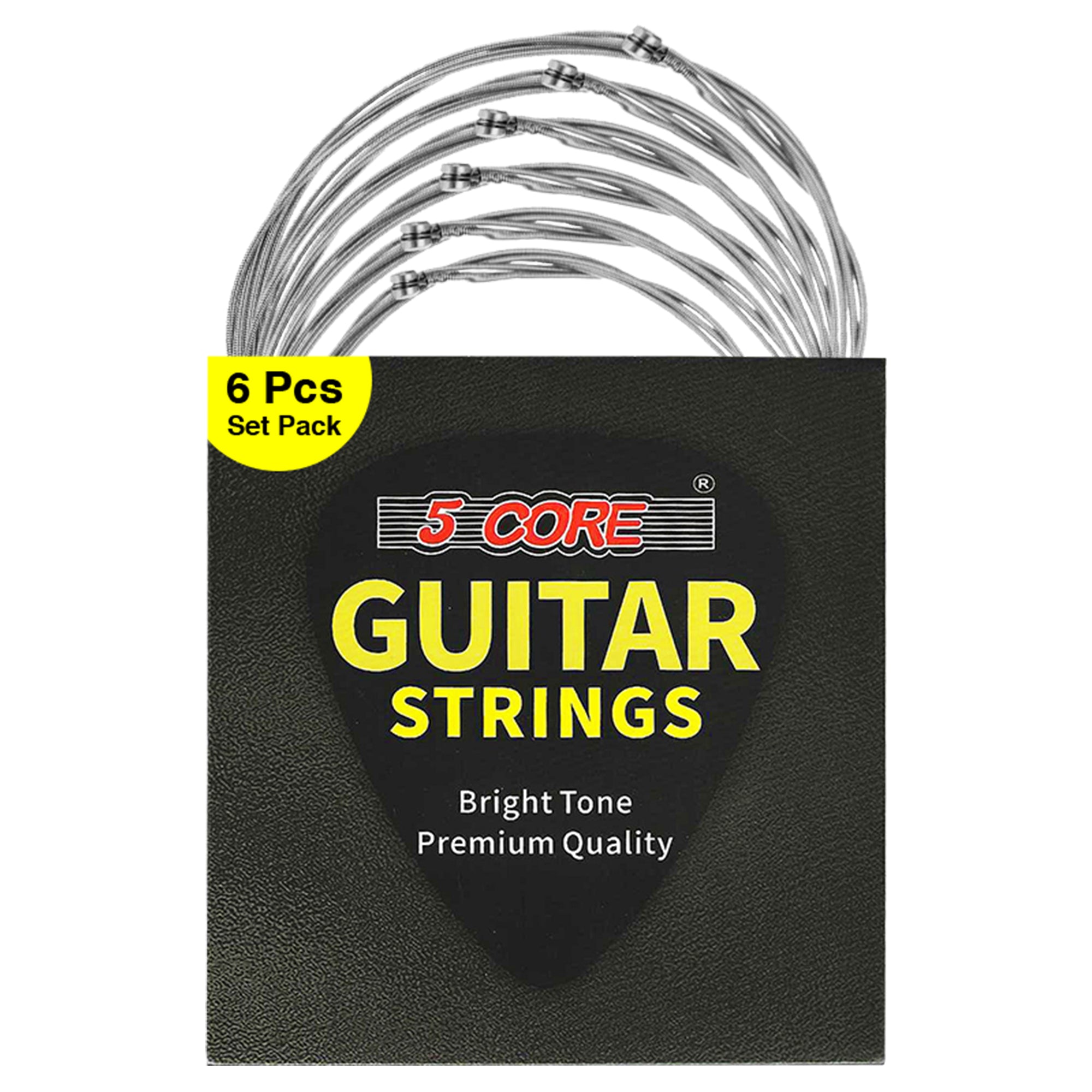 5 Core Electric Guitar Strings 6 Strings in 1 Set Nickel Electric Guitar Strings Light Gauge 0.09-0.042 Unrivaled Strength -GS EL