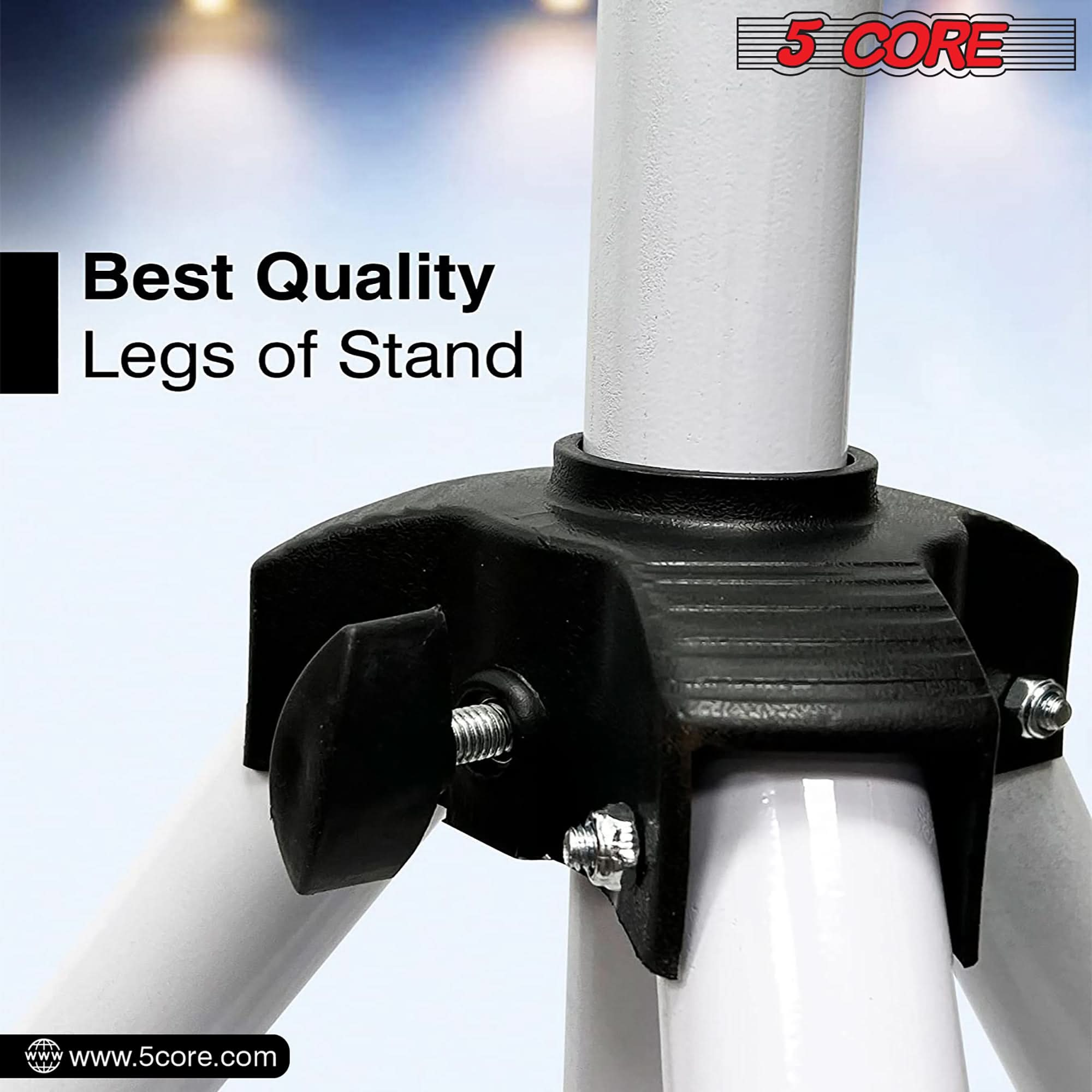 5Core Speaker Stand Tripod Tall Adjustable 72 Inch DJ Studio Monitor Stands Pole Mount