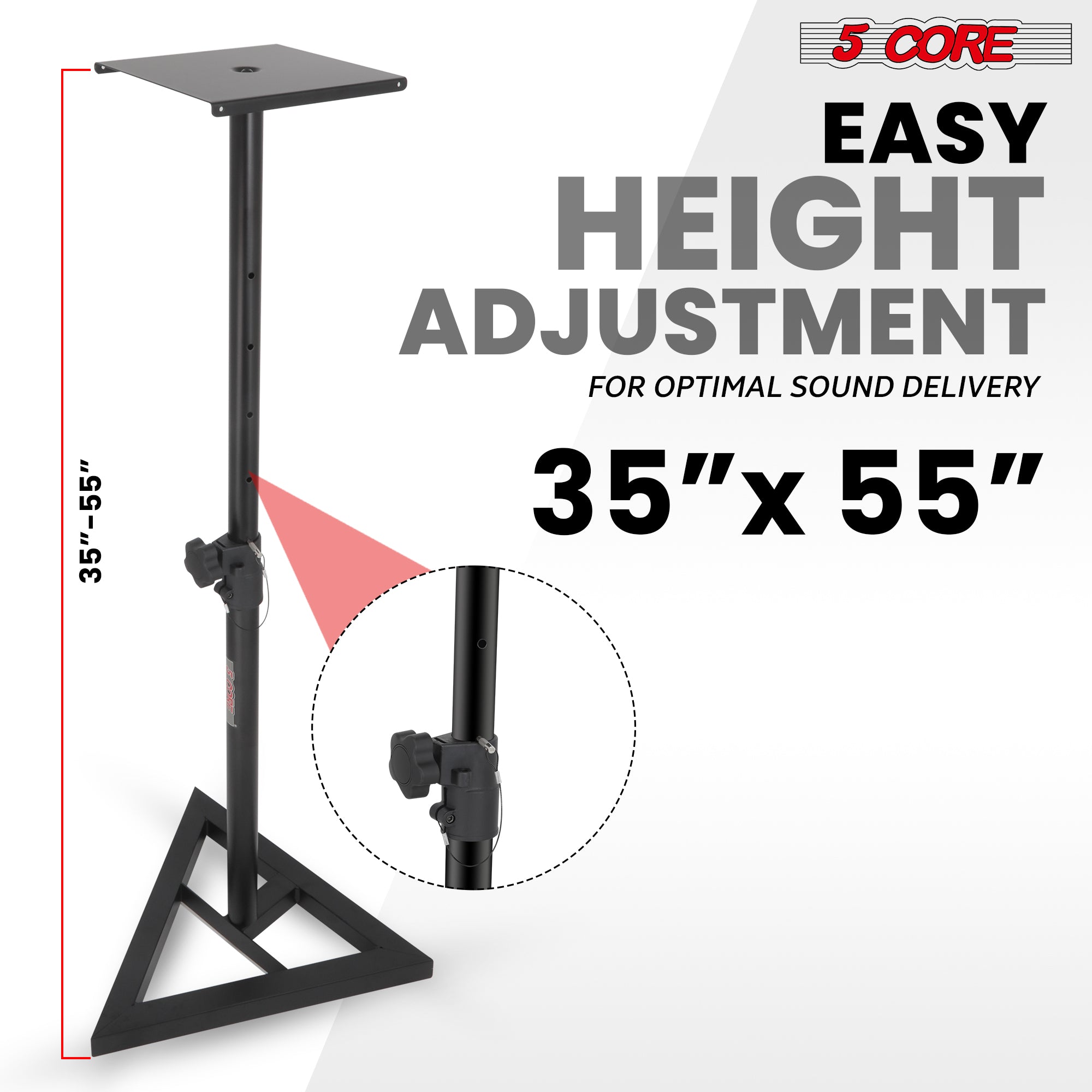 easy height adjustment