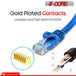 Heavy-duty internet cable with gold-plated contacts for enhanced durability and efficiency.