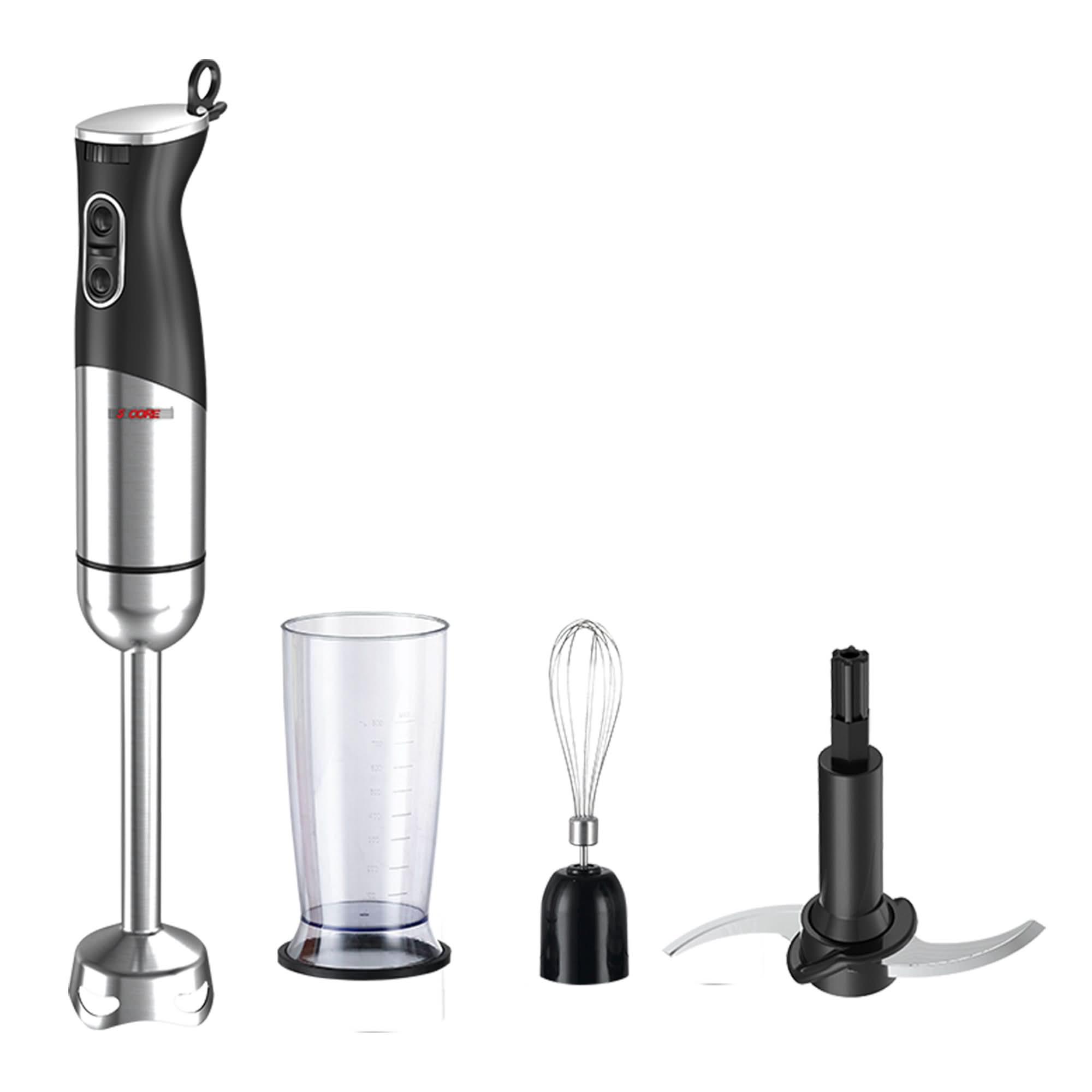 5Core Immersion Hand Blender 400W Stick Handheld Mixer Kitcchen Electric Whisk