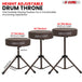 Adjustable height drum stool designed for stability, support, and customizable seating.