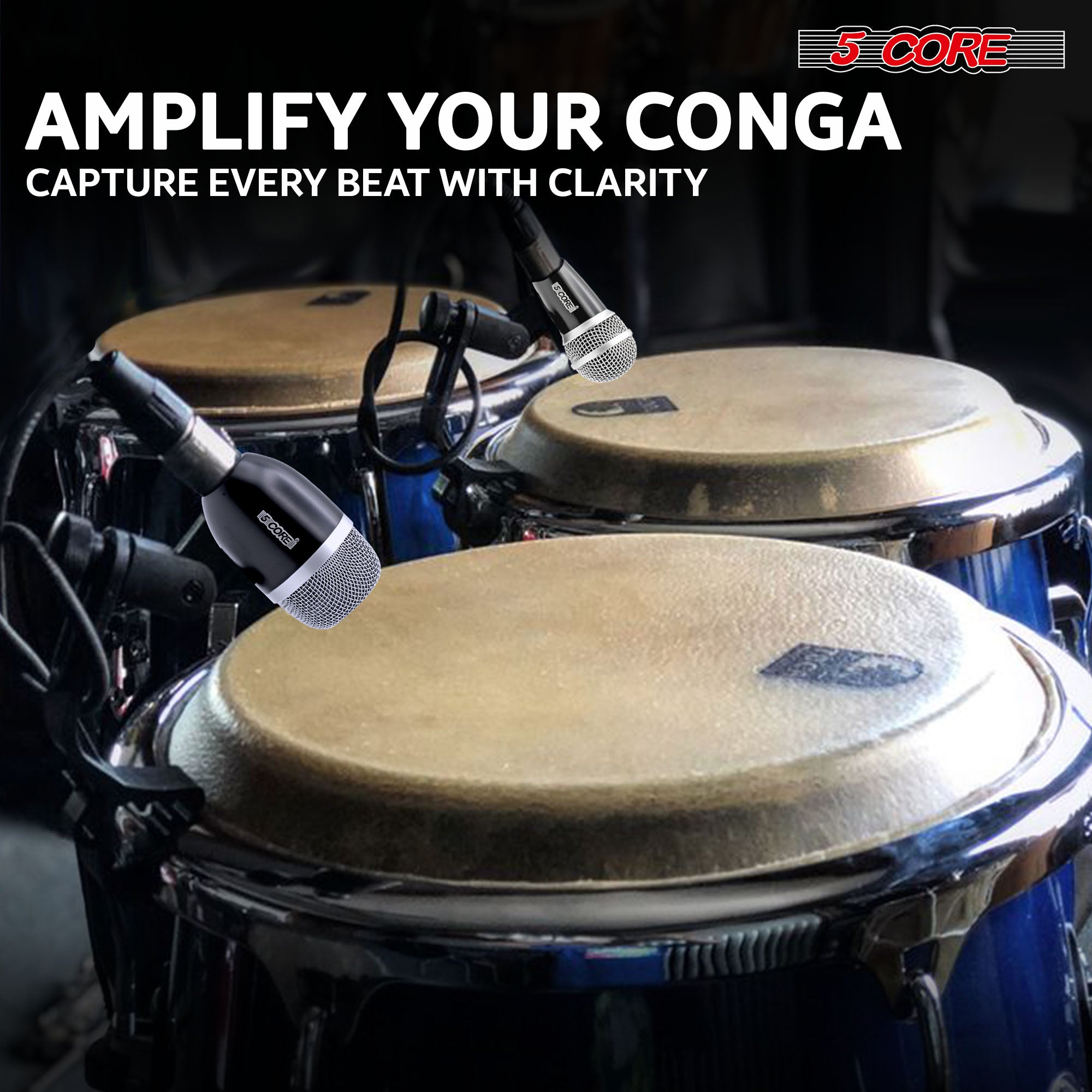 Congo microphone serves a unique purpose, ensuring optimal sound capture and reproduction for different instruments in your ensemble.