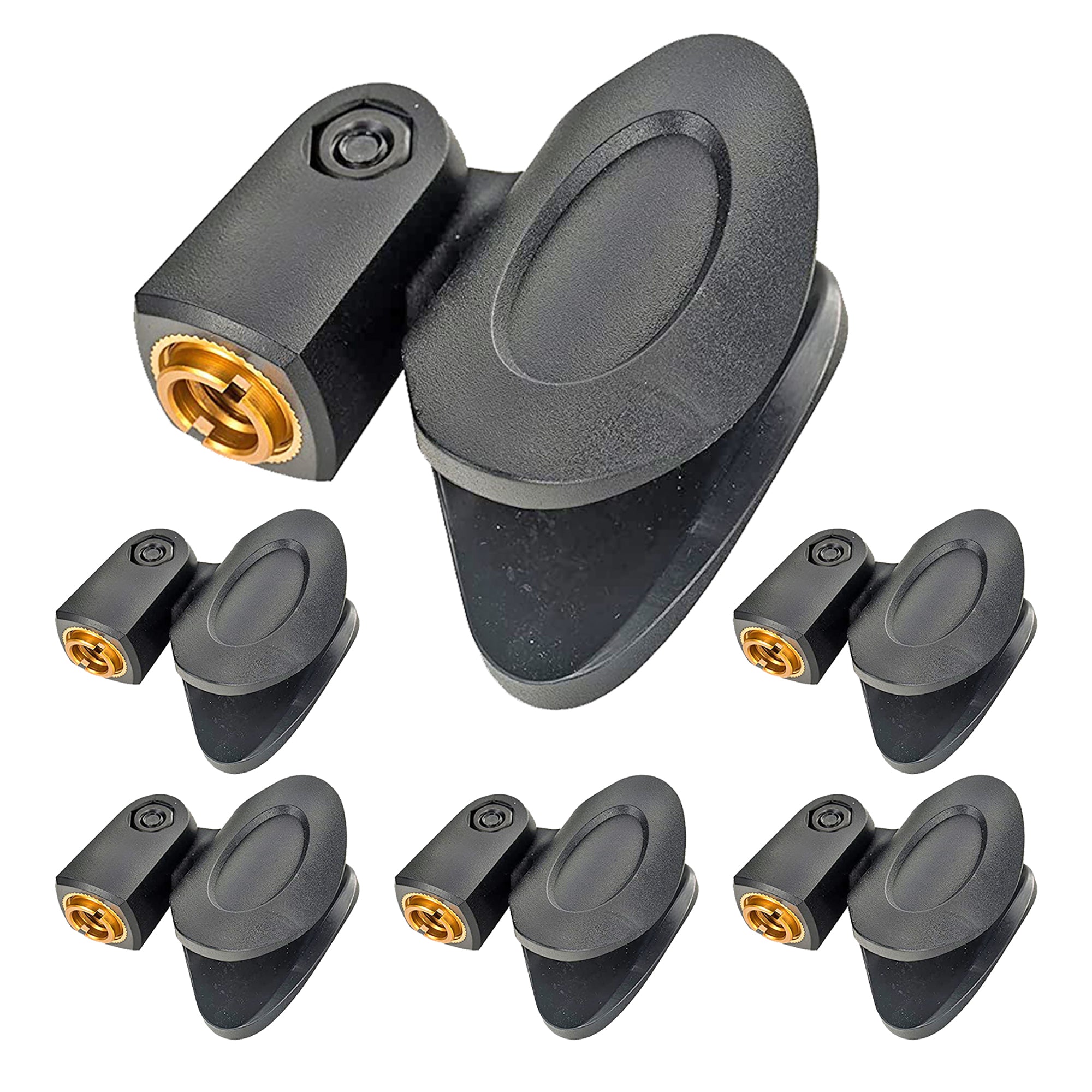 5 Core Universal Microphone Clip 6 Pieces Mic Holder with 5/8" Male to 3/8" Female Screw Adapter Soporte Para Microfono - MC 02 6PCS