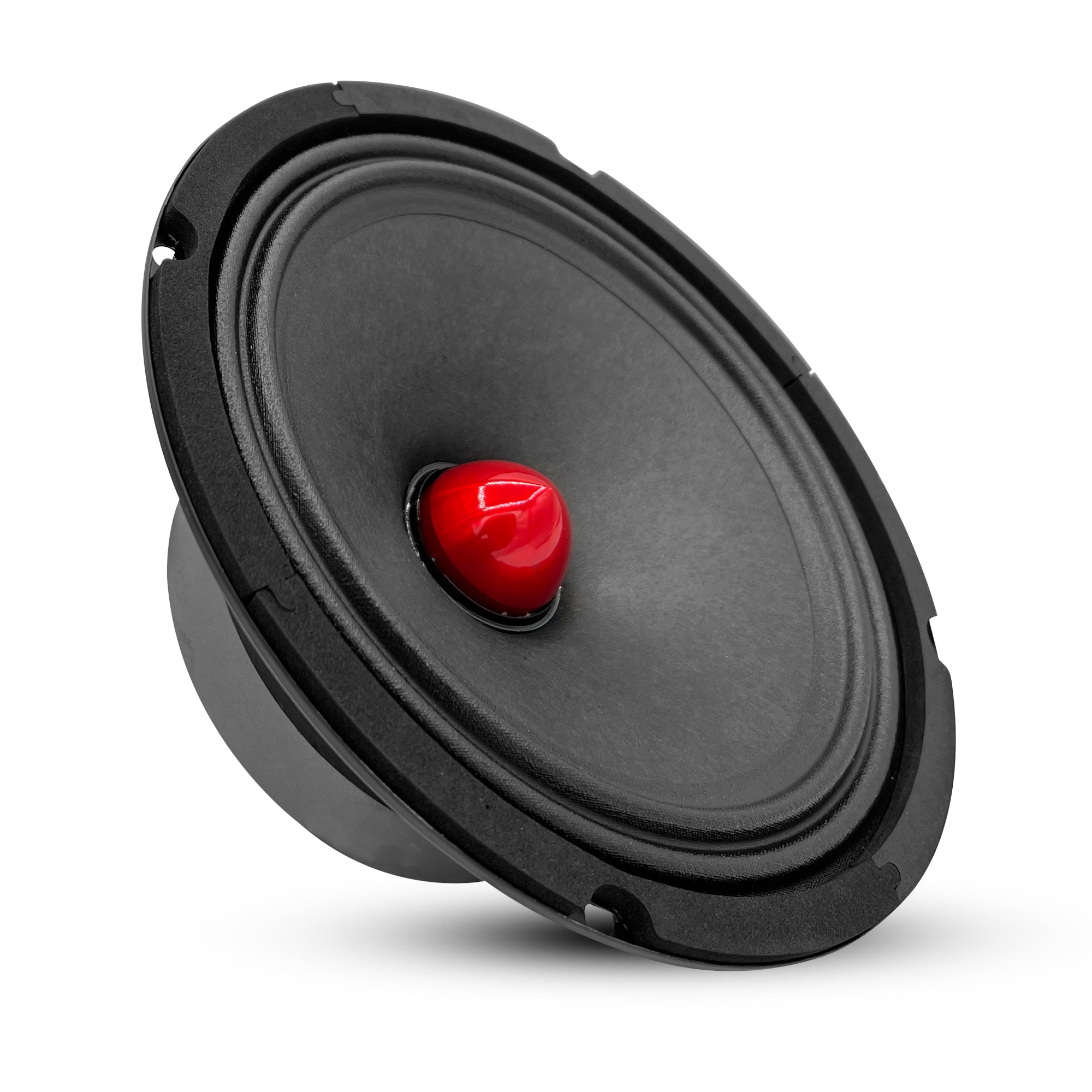 5 Core 8 inch Mid Range Speakers Woofer w Red Aluminum Bullet 580W Power 30 Oz Magnet 4 Ohm