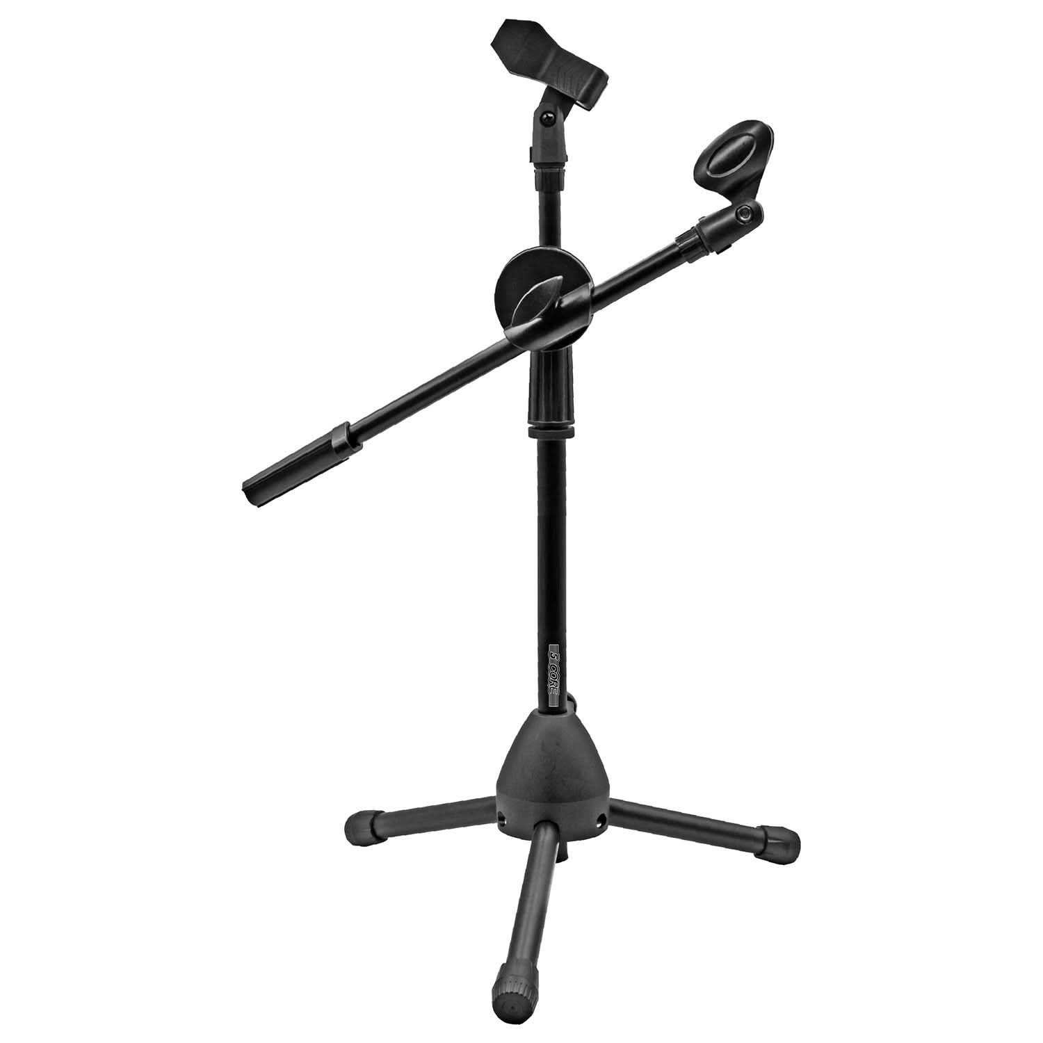 5 Core Tripod Mic Stand Height Adjustable Universal Microphone Mount Short Stands w Boom 1/2/4 Pc