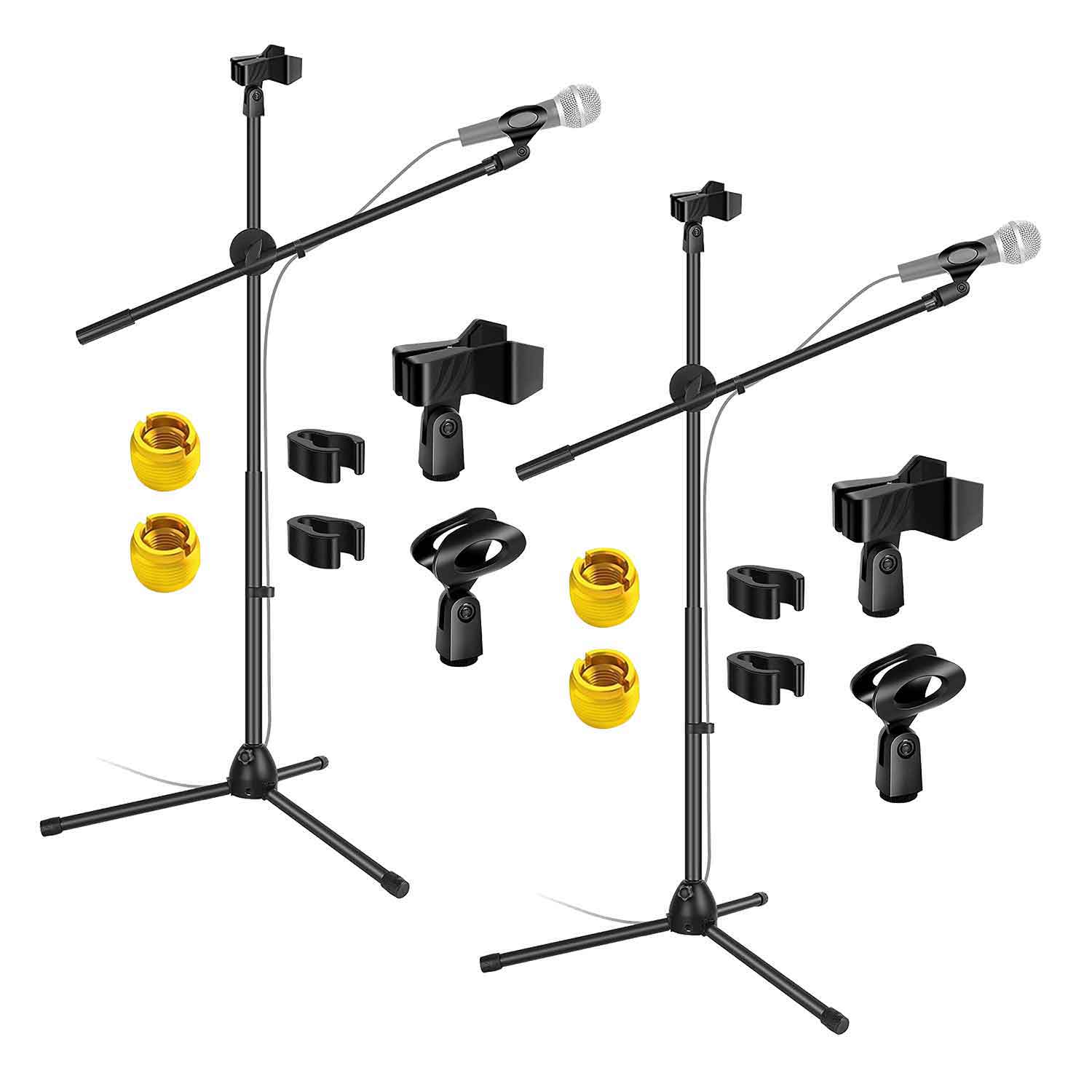 5 Core Tripod Mic Stand 59" Adjustable Microphone Stands Holder Floor w Boom Arm