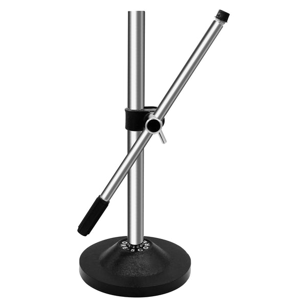 5Core Desktop Mic Stand Universal Desk Microphone Holder Table Top Round Base Stands