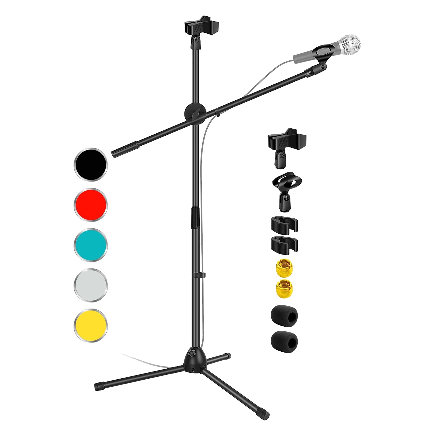5Core Tripod Mic Stand Heavy Duty Adjustable Floor Microphone Boom Arm Pedestal Para Microfono