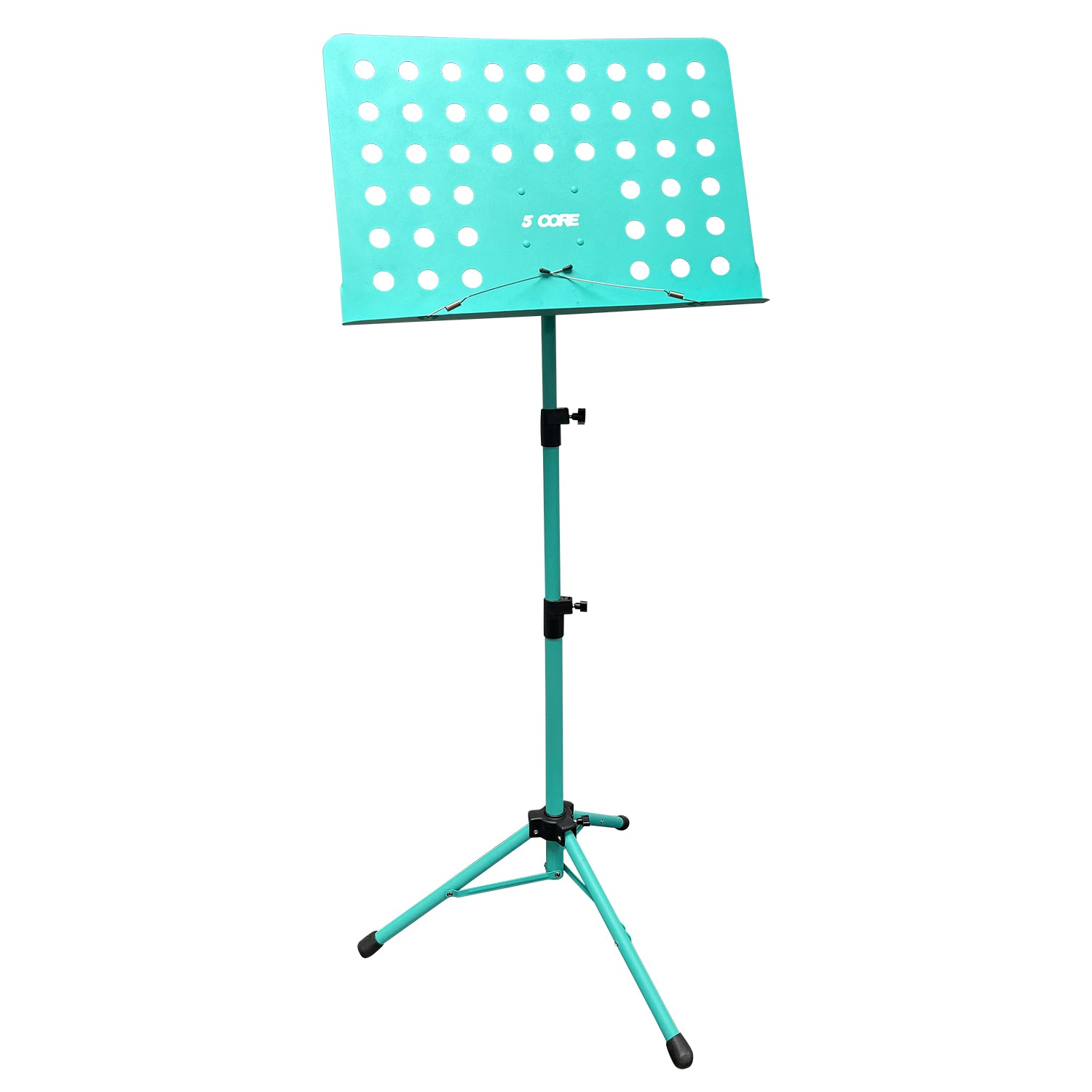 5 Core Music Stand for Sheet Music Blue Folding Portable Stands Light Weight Book Clip Holder Music Accessories - MUS BLU
