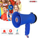 Mini megaphone with siren alert, recording function, and lightweight construction, perfect for young users.