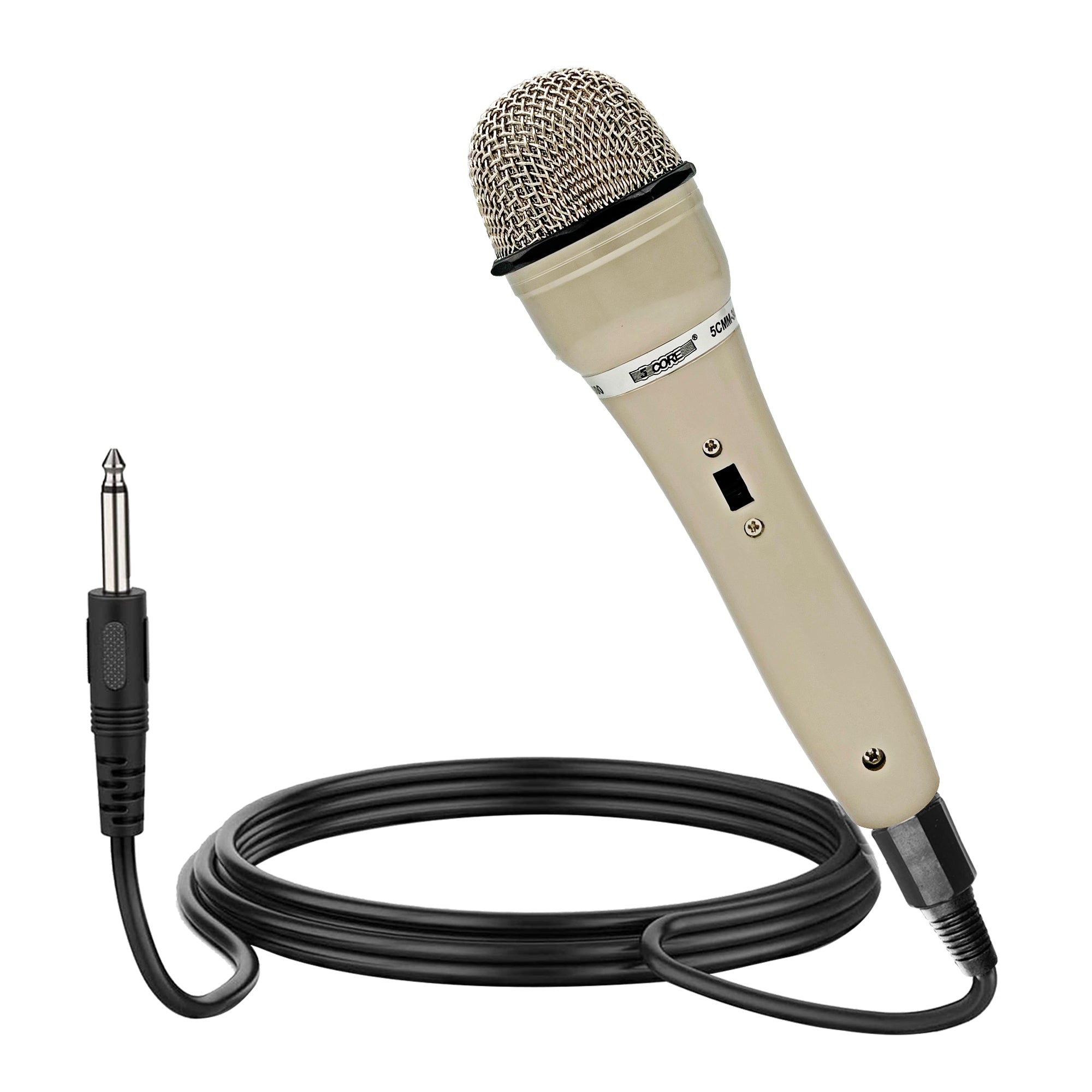 5 Core Handheld Microphone For Singing • Dynamic Cardioid Unidirectional Vocal Mic w ON/Off Switch