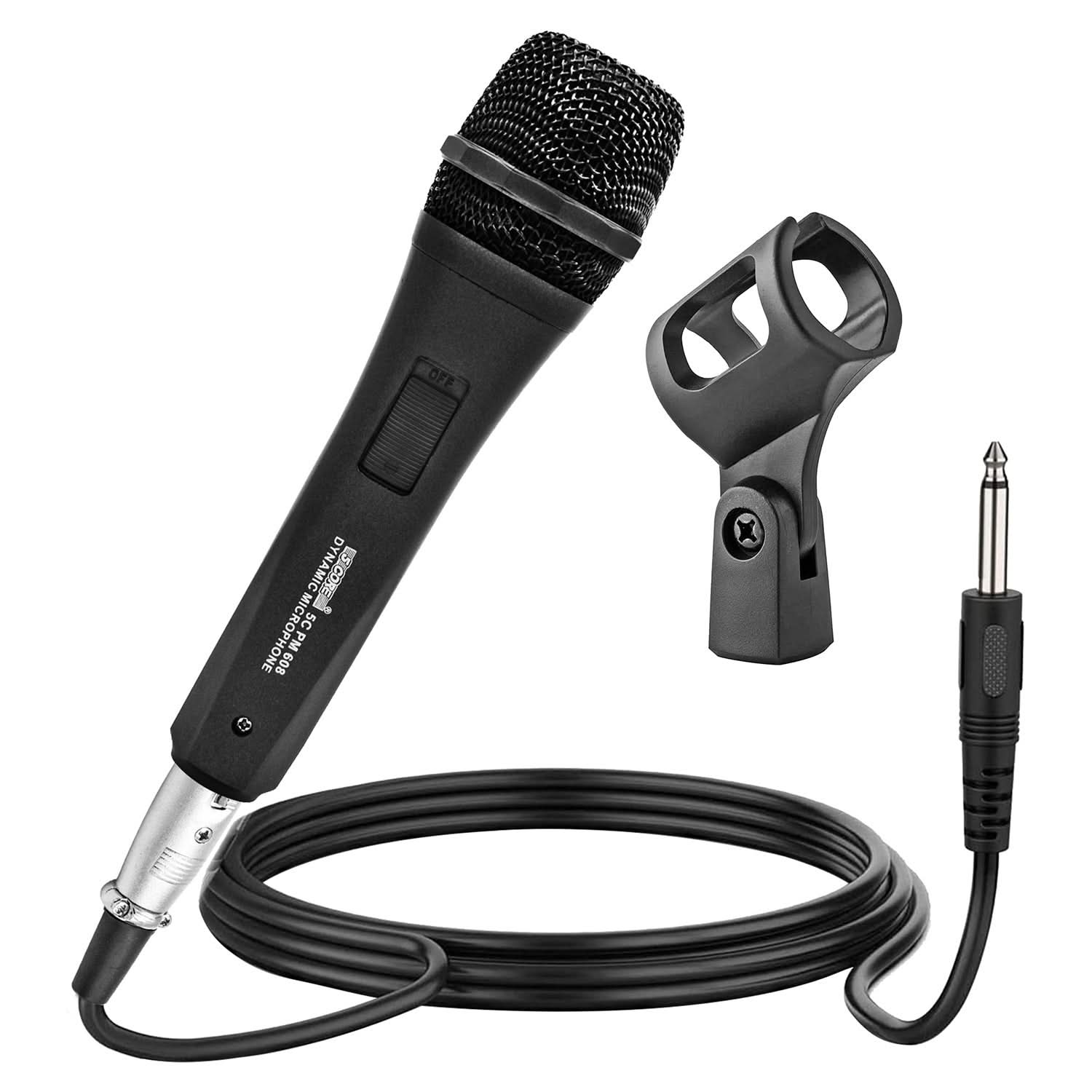 5Core Microphone For Singing Karaoke Mic XLR Dynamic Mic Cardioid Unidirectional Microfono 1/2 Pc