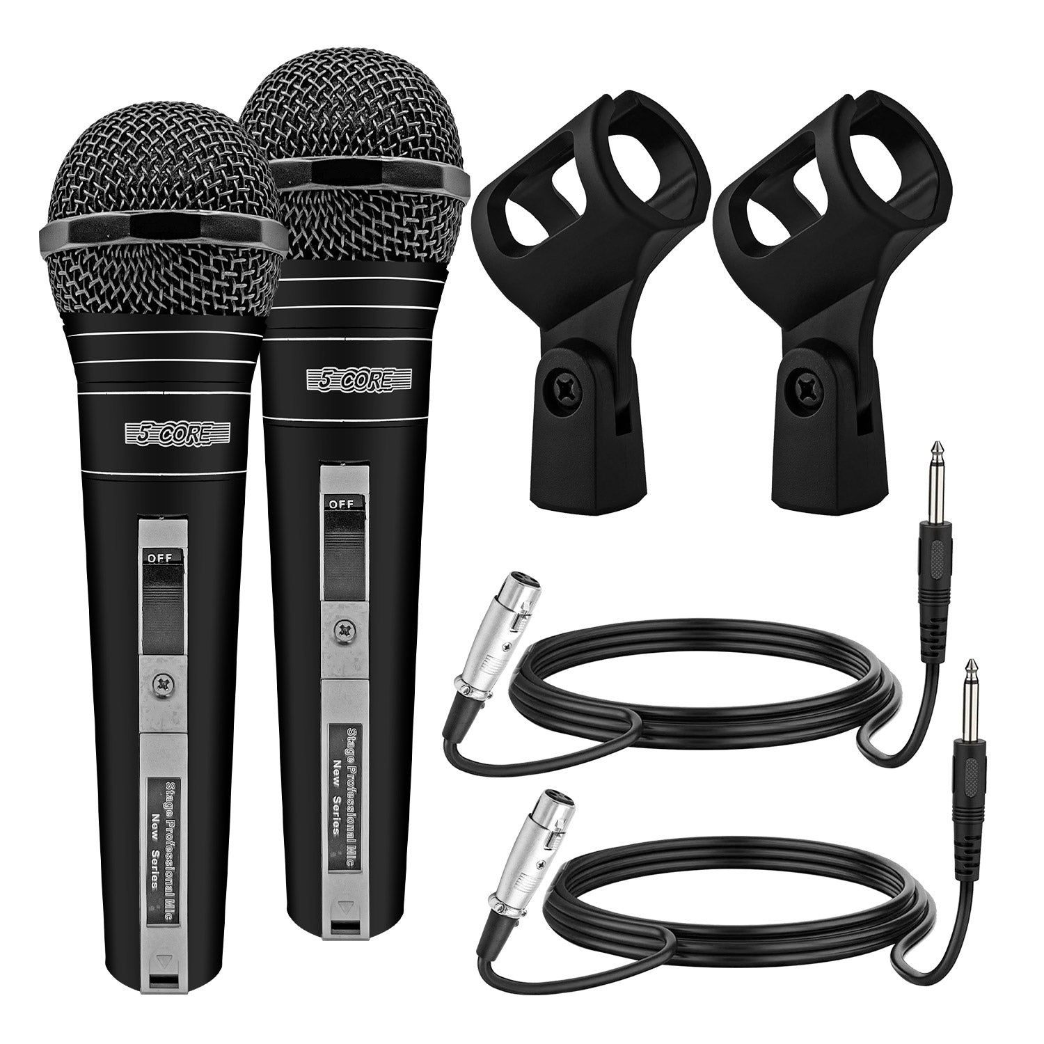 5Core Microphone For Singing Karaoke Mic XLR Dynamic Mic Cardioid Unidirectional Microfono 1/2/3 Pc