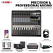 Precision and professional mixing with a high-performance DJ board for seamless sound control.