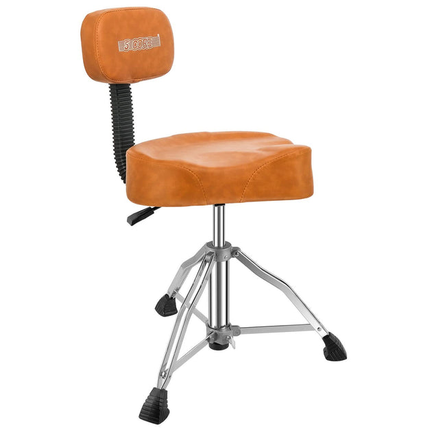 5Core Drum Throne Padded Guitar Stool Backrest Drummer Seat for Adults And Kids