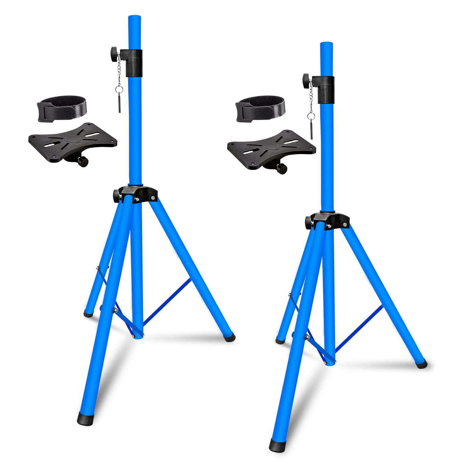 5Core Speaker Stand Tripod Tall Adjustable 72 Inch DJ Studio Monitor Stands Pole Mount BLACK