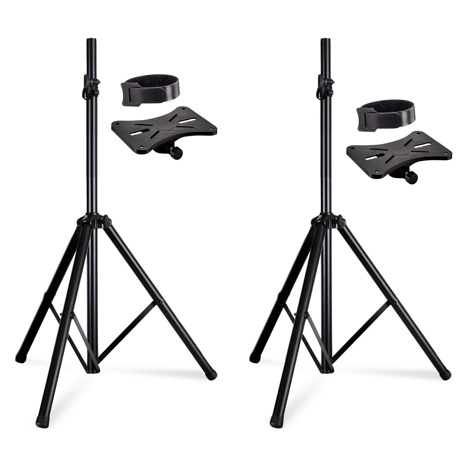 5Core Speaker Stand Tripod Tall Adjustable 72 Inch DJ Studio Monitor Stands Pole Mount BLACK