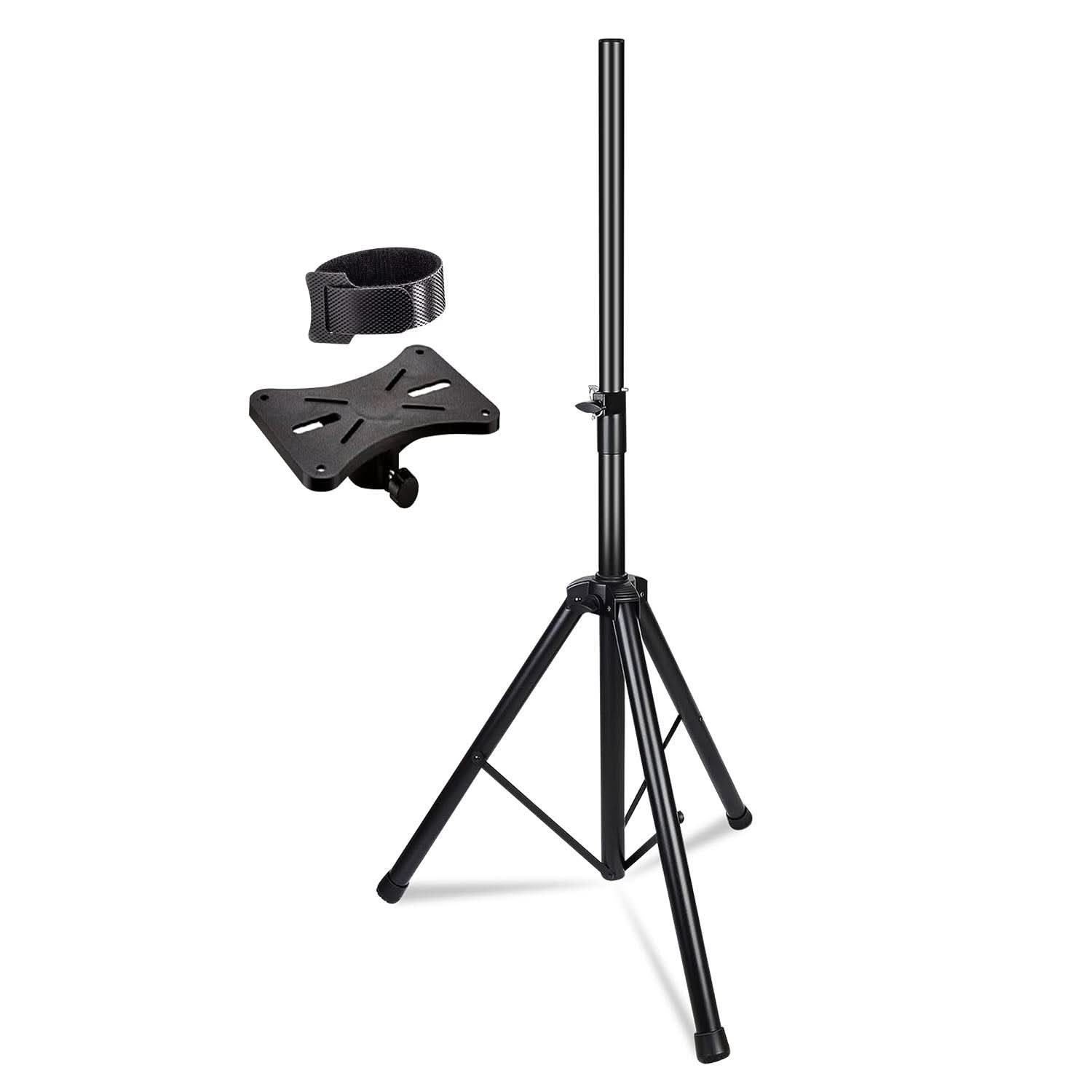 5 Core Speaker Stand Tripod Heavy Duty Adjustable Up to 72 Inch DJ Studio Monitor Stands Pole Mount Black