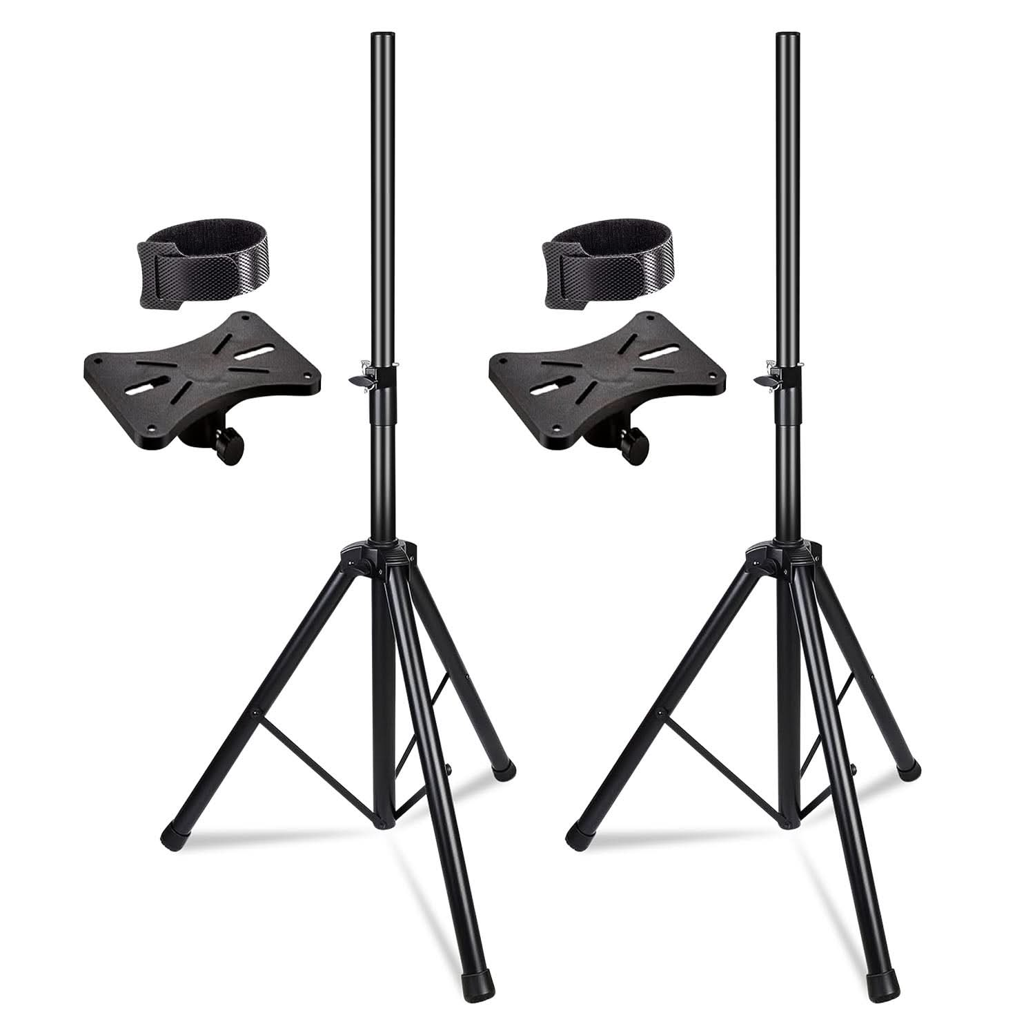 5 Core Speaker Stand Tripod Heavy Duty Adjustable Up to 72 Inch DJ Studio Monitor Stands Pole Mount Black