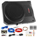 5Core 10 inch Slim Under Seat Car Audio Subwoofer 800W Built in Amplifier Sub Woofer Enclosure Box