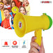 Small megaphone featuring a siren alert, recording function, and lightweight body for convenience.