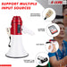 Multi-purpose megaphone designed for crowd control, sports events, and safety announcements