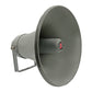 Indoor Outdoor PA Horn Circular Speaker - 12" Inch 35 Watt Power Compact Loud Sound Megaphone Driver Horns w/ 400Hz-5KHz Frequency, 8 Ohm Waterproof Weatherproof  | Vehicle SIREN - (Gray) Grey UHC 300