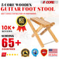 5 Core Wood Guitar Footstool/ 3-Position Height Adjustable Guitar Foot Stand/ Solid Wood Folding Footstool/ classical guitar foot stool, guitar leg support- GFS WD