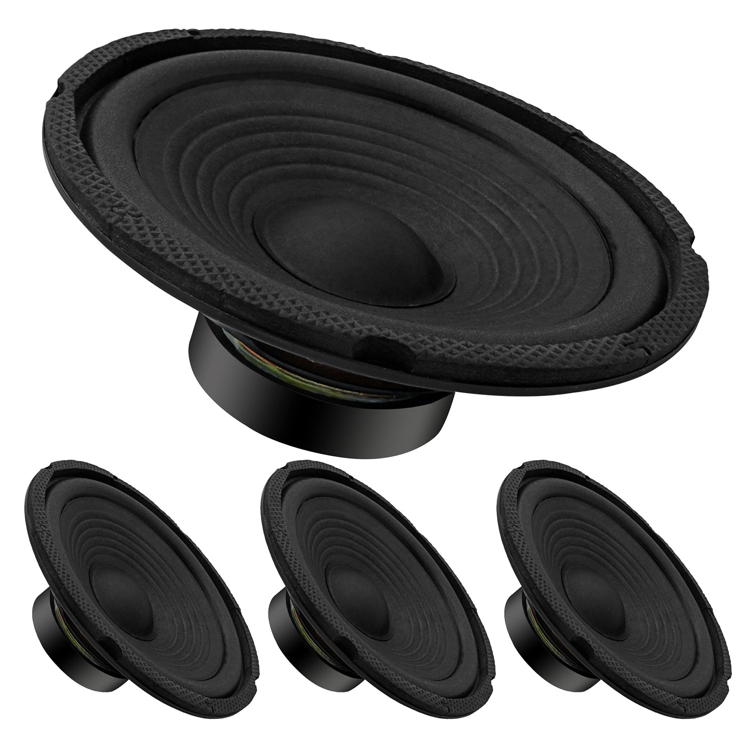 5 Core 6 Inch Subwoofer 300W PMPO 4 Ohm Car Speaker - 4 PCS - 5 Core