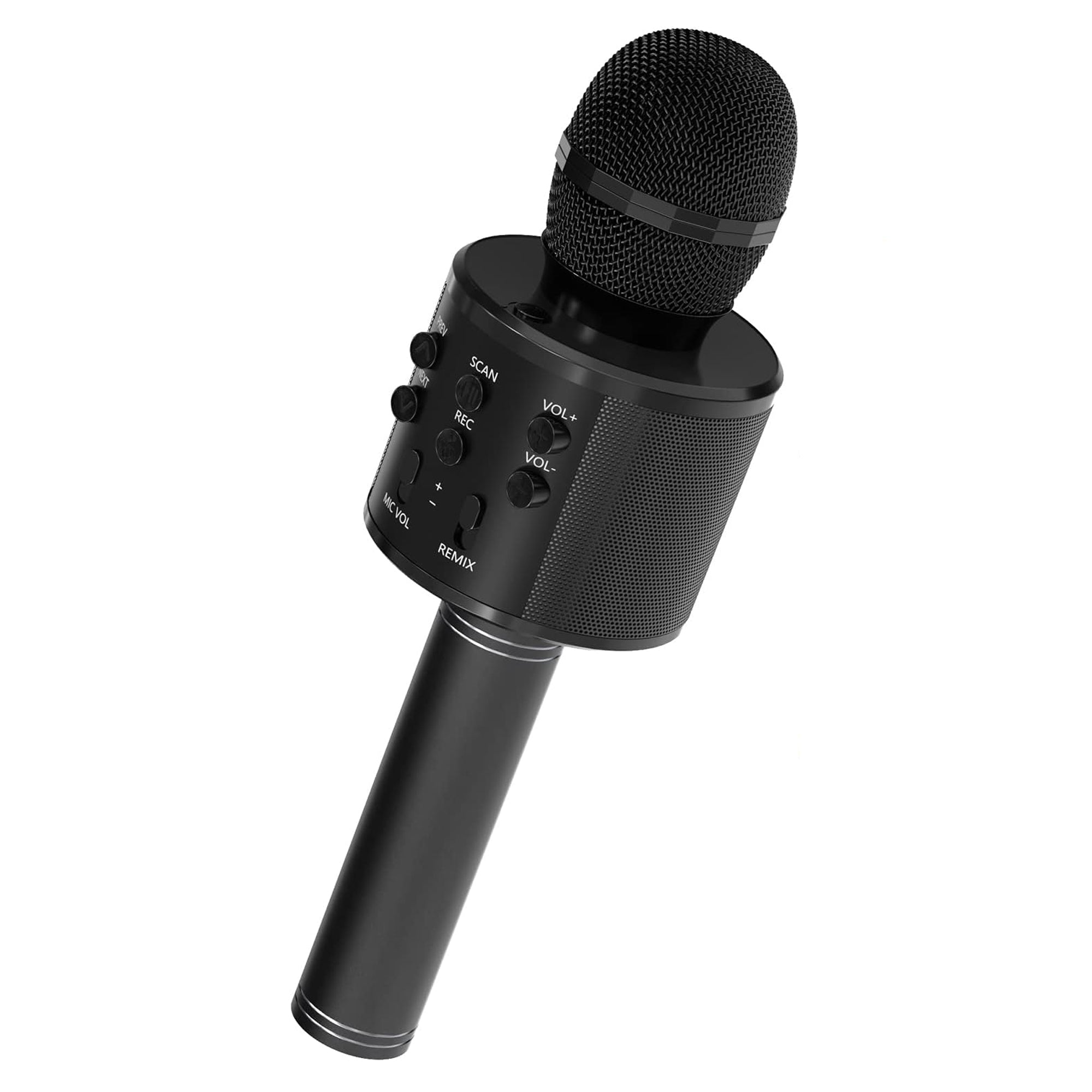 5 Core Karaoke Wireless Microphones Black• w Stereo Speaker • SD Card & USB Microfono Inalambrico