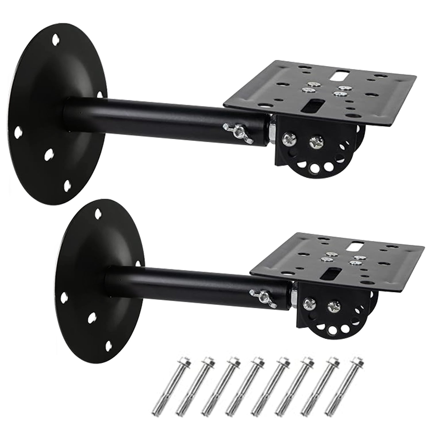 5Core Speaker Wall Mount 2 Pack Rotatable Angle Mounting Bracket Wall Speakers Holder