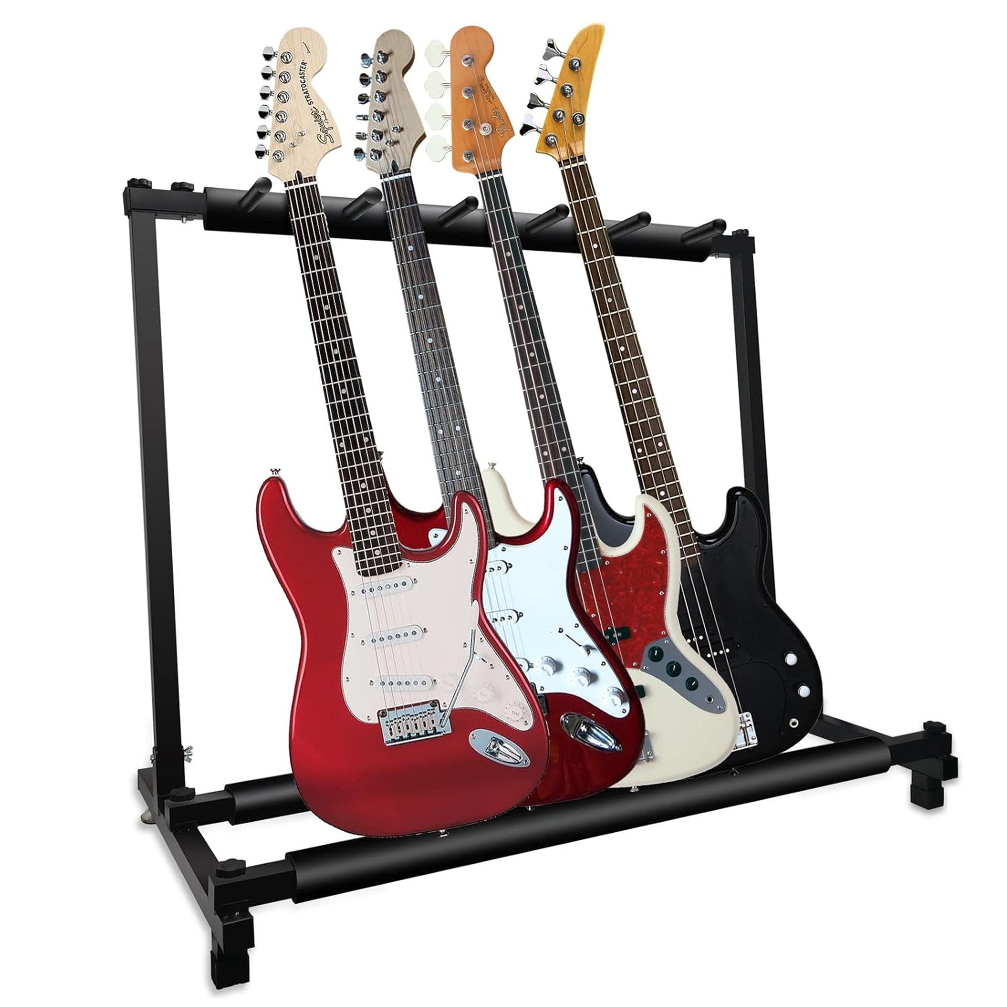 5Core Guitar Rack 5 Slot Multi Guitars Stands Floor Safe Storage for Electric Acoustic Flying V Guitars