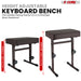 Height-adjustable keyboard bench designed for musicians, providing optimal comfort and support during performances or practice