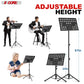 5 Core Music Stand for Sheet Music Folding Portable Stands Light Weight Book Clip Holder Music Accessories and Travel Carry Bag MUS FLD HD