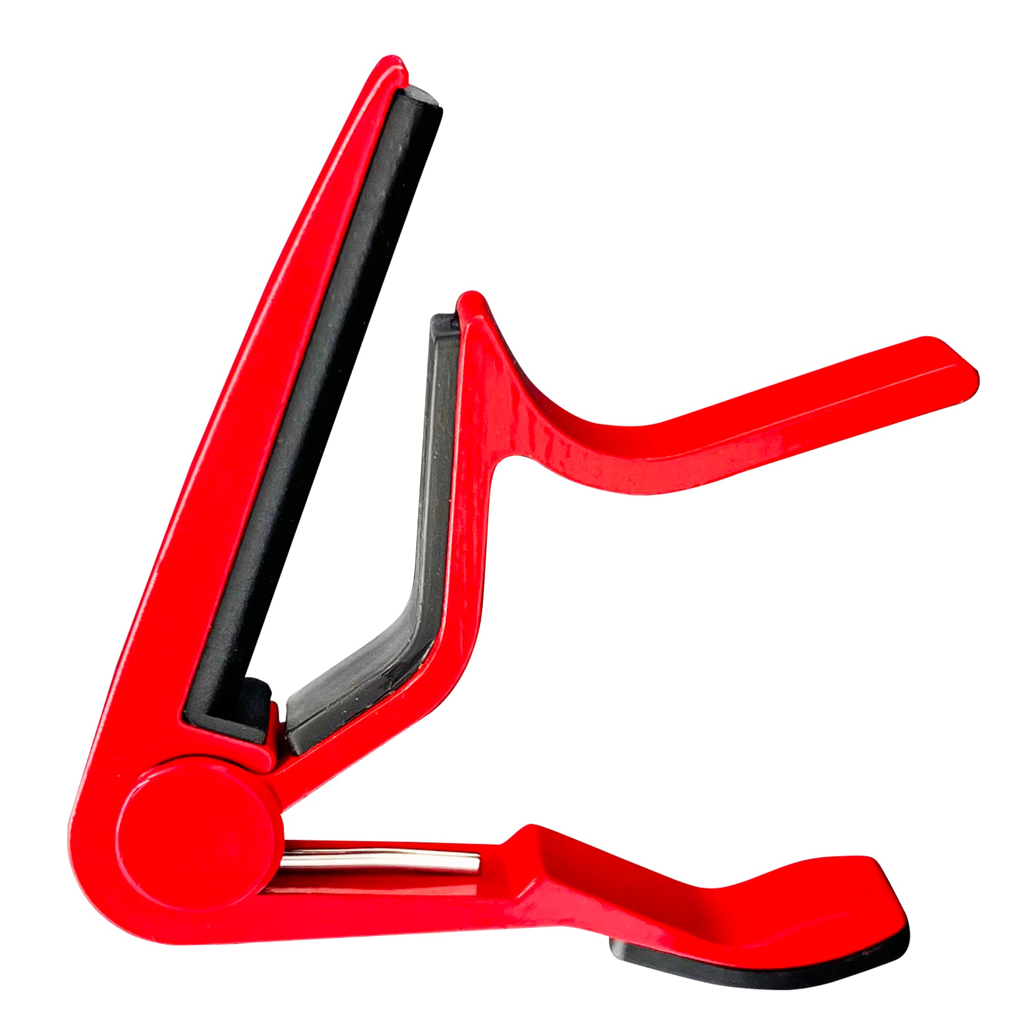 5 Core Guitar Capo Red 6 String Kapo Universal Clamp w Rubber Padding for Acoustic and Electric Guitar