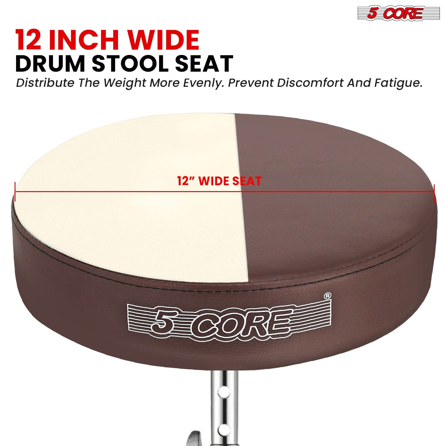 This guitar stool is designed to distribute weight more evenly for enhanced comfort and support