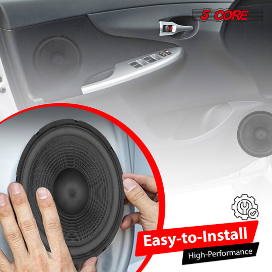 Easy-to-install subwoofer, designed for quick setup and seamless integration into your car for better sound