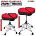 Height adjustable drummer chair for customized comfort during practice or performances