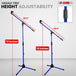 Mic stand with height adjustability, providing customizable positioning for optimal sound performance and comfort