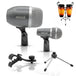 5 Core Conga Mic Set Cardioid Dynamic XLR Microphone Works with Kick Drum Snare Tom Instruments