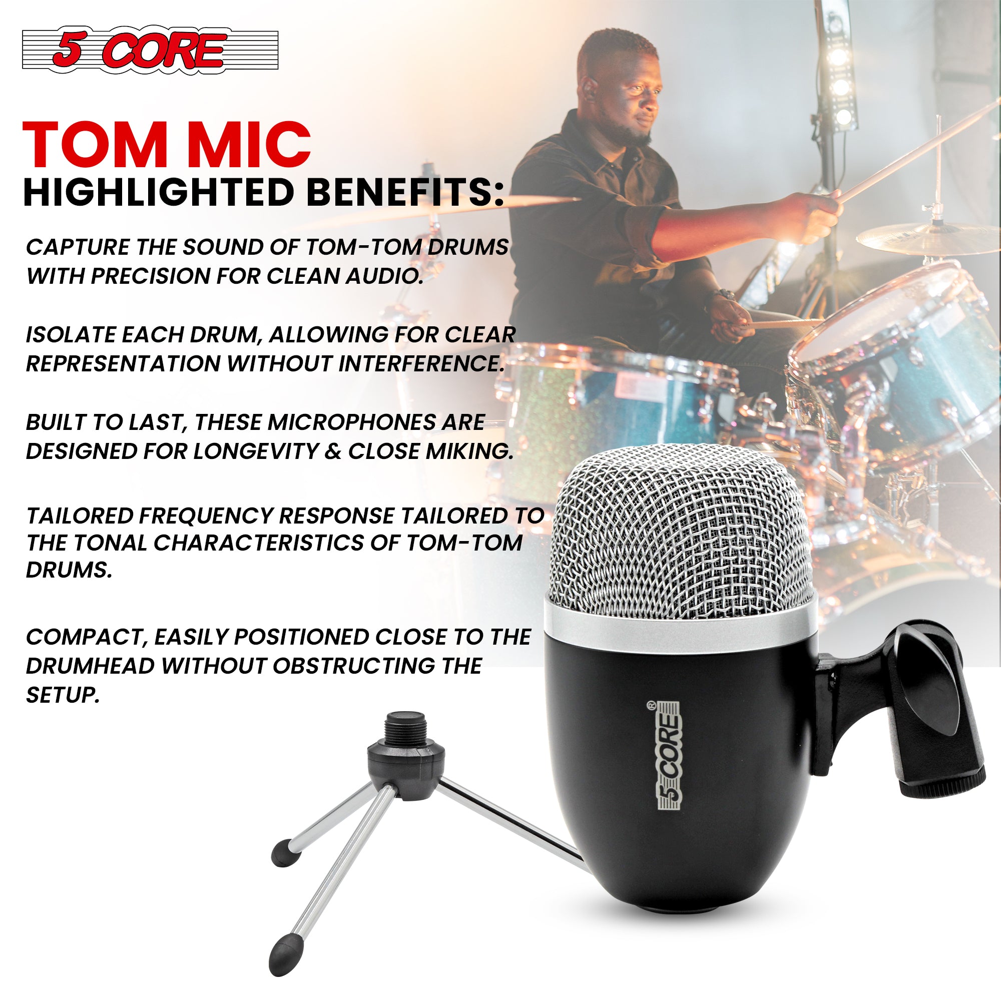 High Sensitivity Snare Tom mic
