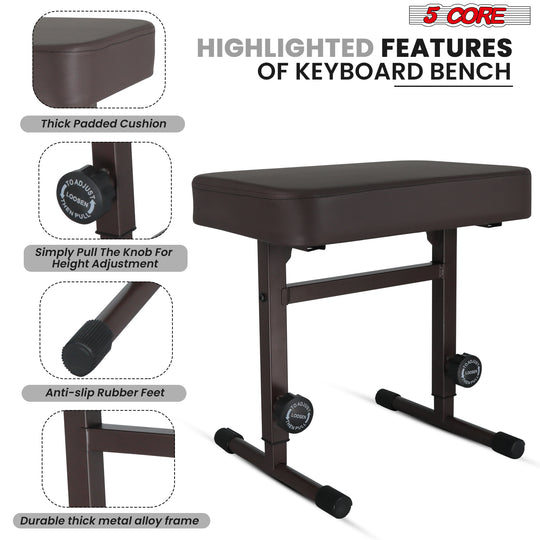 Ergonomic keyboard piano seat designed for optimal comfort and support, perfect for long practice or performance sessions