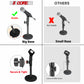 5 Core Desktop Microphone Stand, Upgraded Height Adjustable Table Mic Stand with Mic Clip MS RBS BOOM