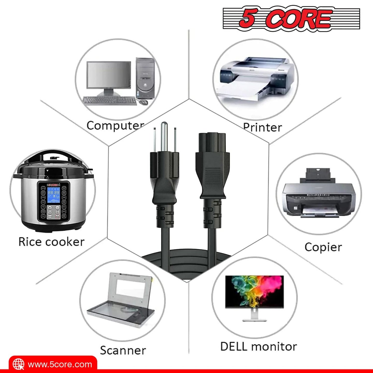 Multi-use extension C13 cord offering versatile connectivity and reliable power supply for various electronic devices