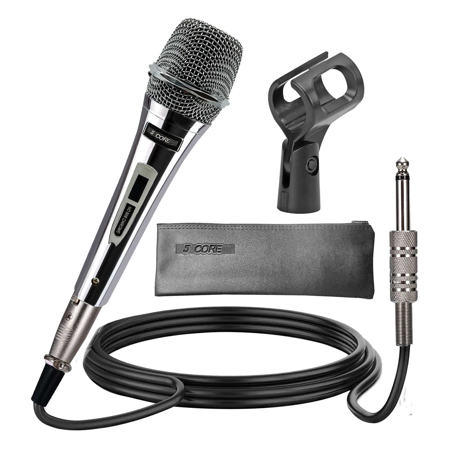 5Core Mic Karaoke Dynamic Handheld XLR Microphone Professional Vocal Recording Live Stage Singing