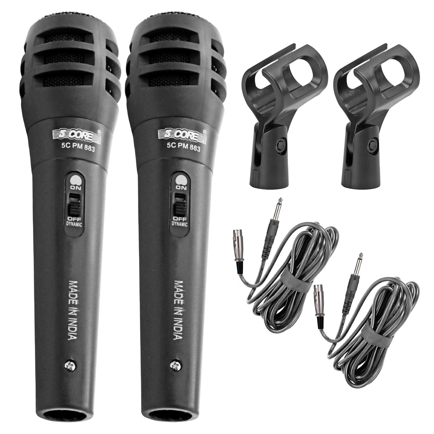 5Core XLR Microphone Dynamic Mic Karaoke Singing Studio Mics Handheld Microfono